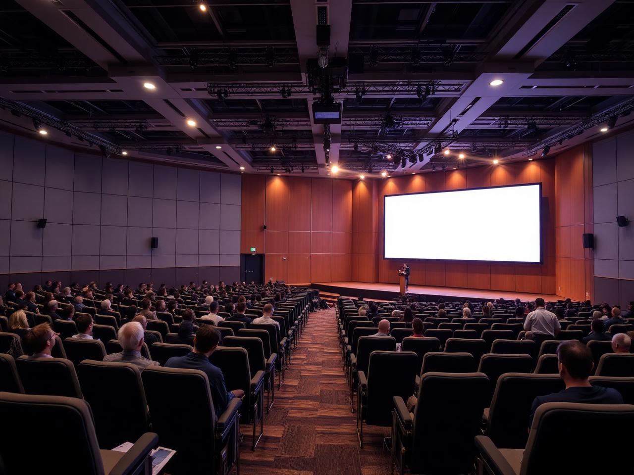 Corporate conference seating setup
